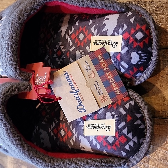 Men's Dearfoams Cozy Comfort Slippers, Beard Season - Picture 4 of 8